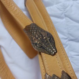 Golden Yellow Vintage Snake Belt